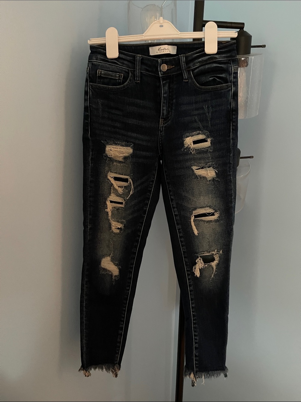 KanCan Black Distressed Skinny Jeans